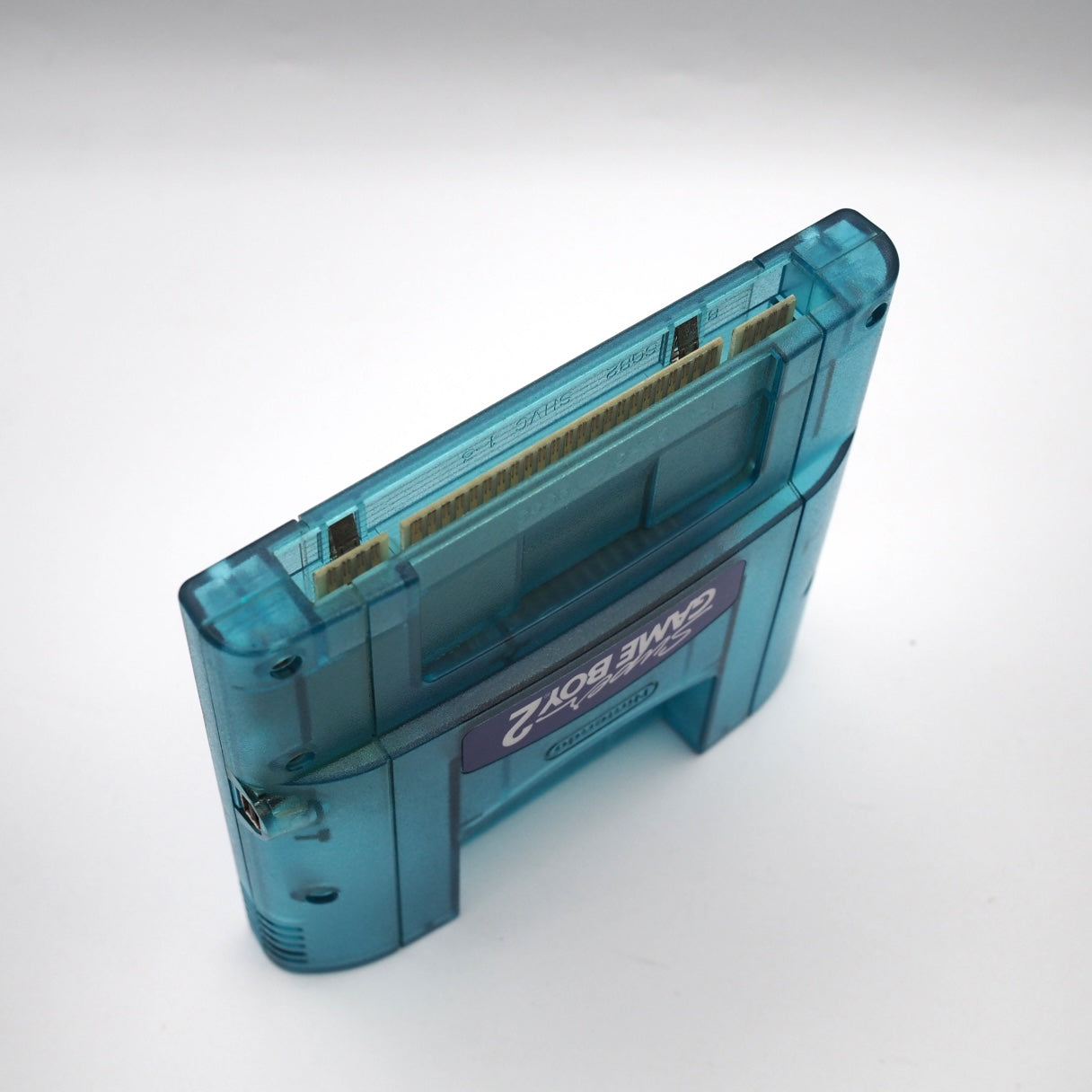 Used Super GAME BOY 2 Clear Blue Only for Nintendo Super Famicom - Tested & Working