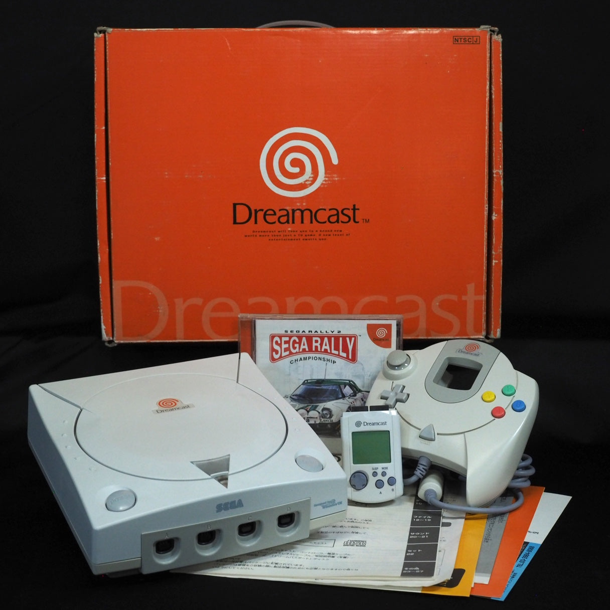 Used SEGA Dreamcast Console system HKT-3000 Boxed [NTSC-J] + Sega Rally - Tested & Working