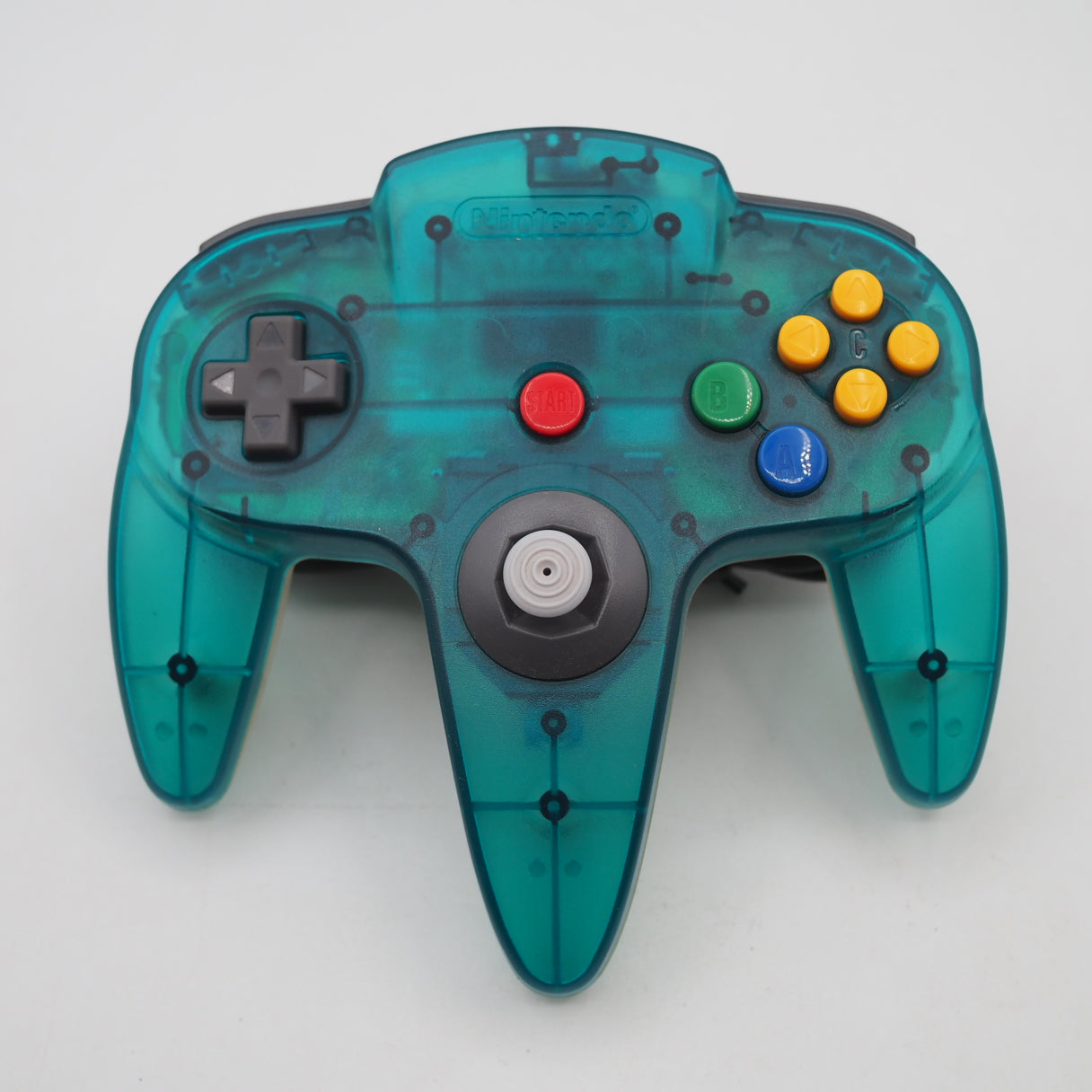 Used Nintendo 64 CONTROLLER CLEAR BLUE NUS-005 (Official Control Pad) Boxed - Tested & Working