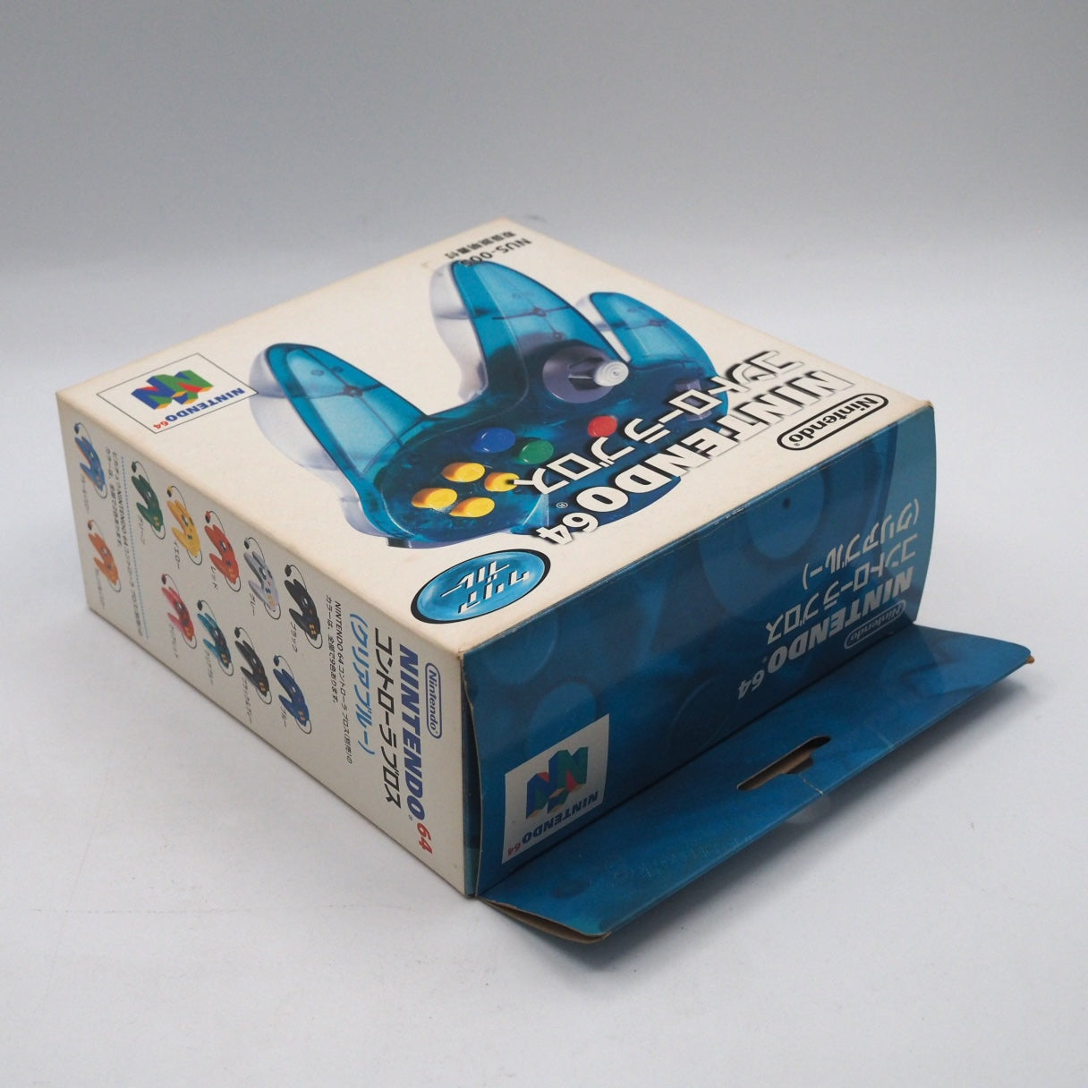 Used Nintendo 64 CONTROLLER CLEAR BLUE NUS-005 (Official Control Pad) Boxed - Tested & Working