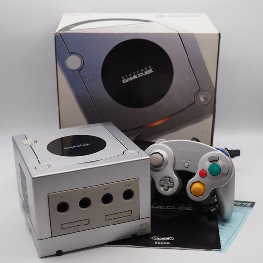 Used Nintendo GameCube Console System DOL-001 Silver Boxed [NTSC-J, NTSC-U/C] [Modified] - Tested & Working