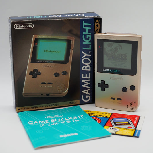 Nintendo GAME BOY LIGHT Handheld Console MGB-101 Gold Boxed