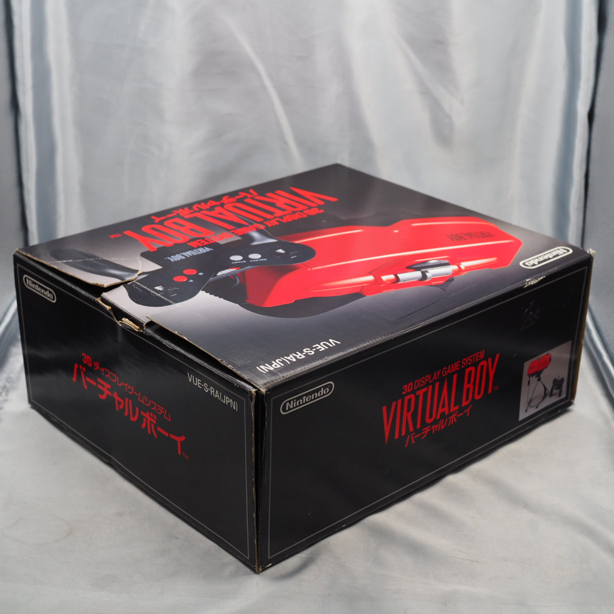 Used VIRTUAL BOY Nintendo 3D Display Game System Boxed W/ AC Adapter + AC adapter tap + 4 Games SET - Tested & Working
