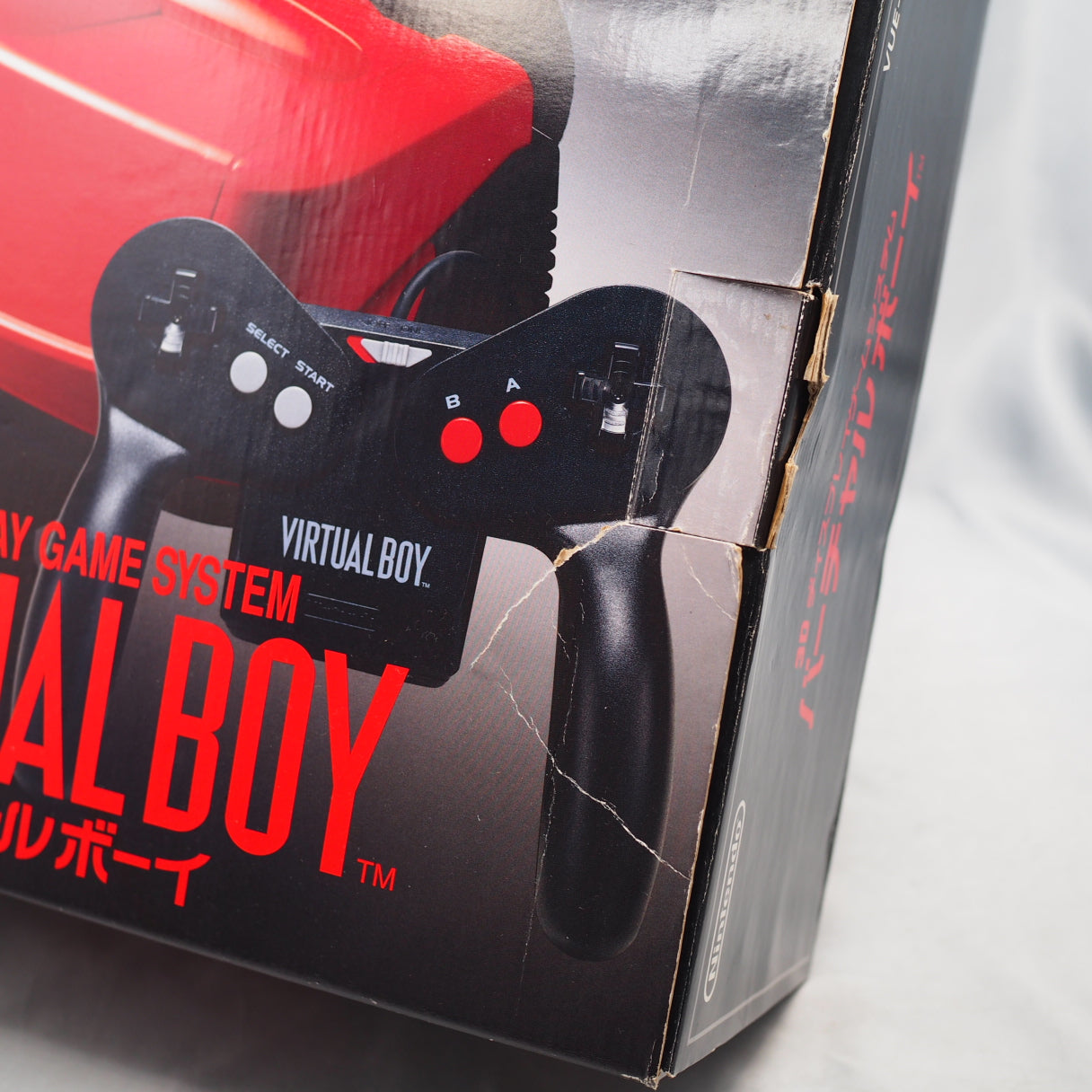 Used VIRTUAL BOY Nintendo 3D Display Game System Boxed W/ AC Adapter + AC adapter tap + 4 Games SET - Tested & Working