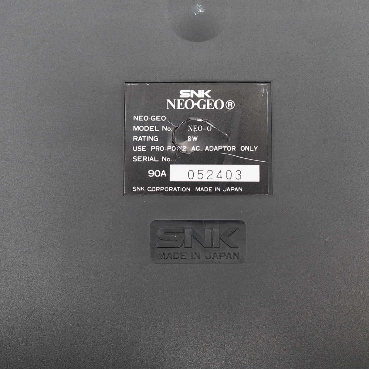 Used NEO GEO AES Console System & Controller UNIBIOS SNK - Tested & Working