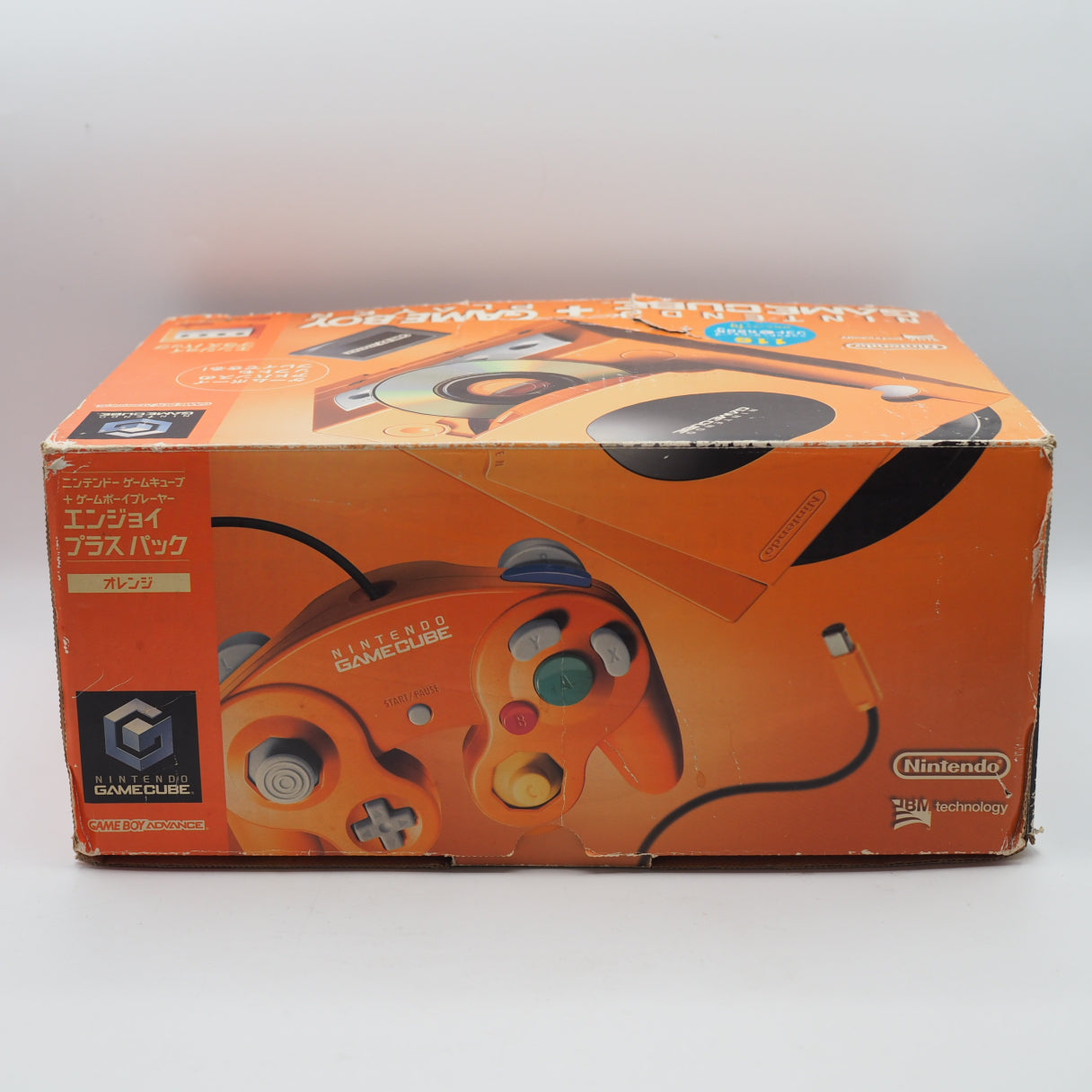 Nintendo GameCube Console System Orange DOL-001 + Game Boy Player Enjoy Plus Pack [NTSC-J, NTSC-U/S]