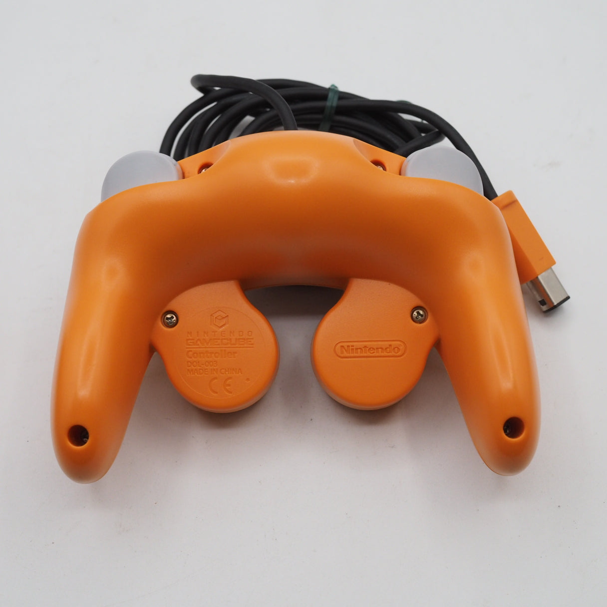 Used Nintendo GameCube Controller Orange DOL-003 Authentic + MARIO KART - Tested & Working