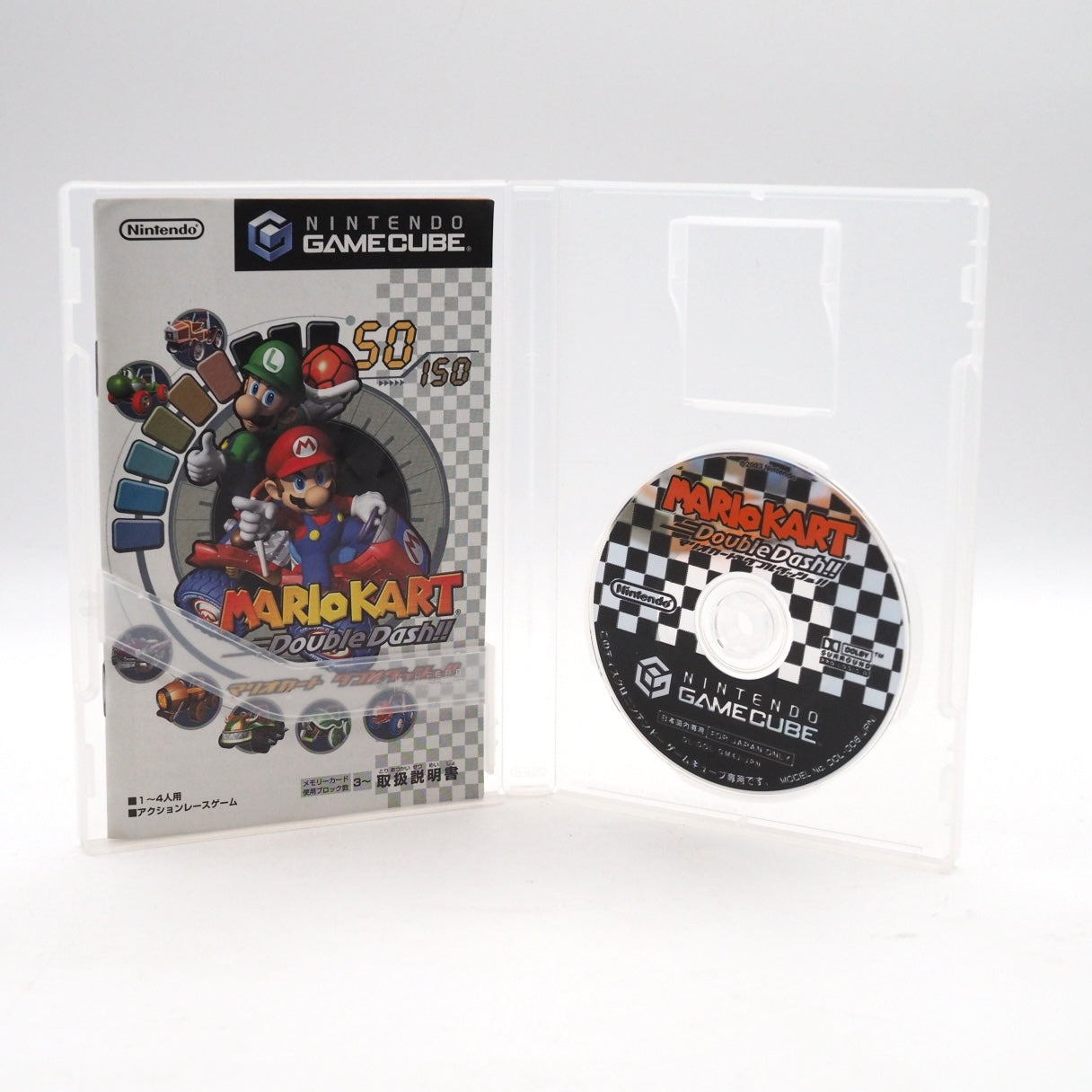 Used Nintendo GameCube Controller Orange DOL-003 Authentic + MARIO KART - Tested & Working