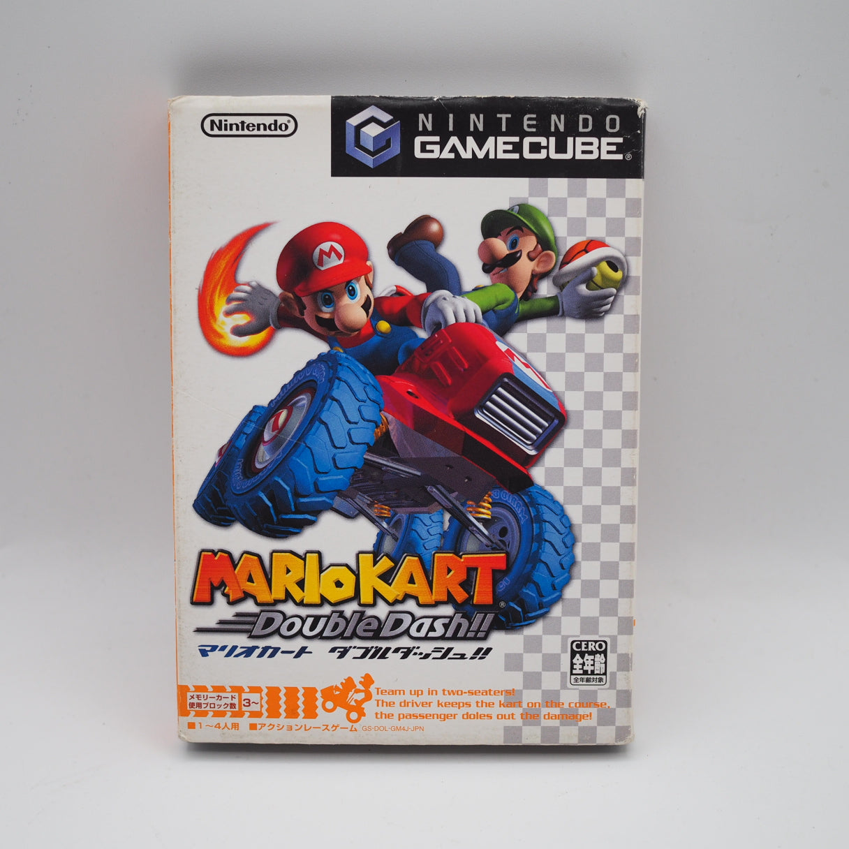 Used Nintendo GameCube Controller Orange DOL-003 Authentic + MARIO KART - Tested & Working