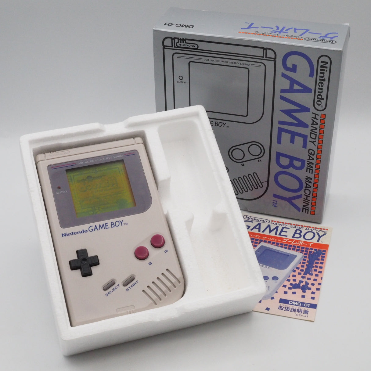 Used Nintendo GAME BOY Console DMG-01 Boxed Gray - Tested & Working