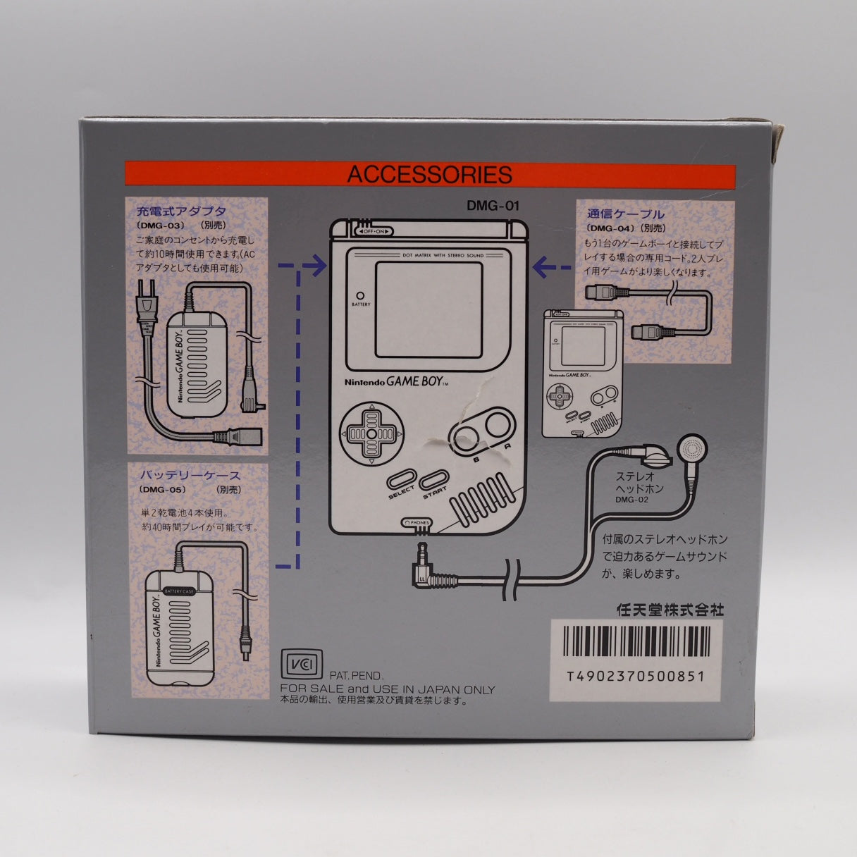 Used Nintendo GAME BOY Console DMG-01 Boxed Gray - Tested & Working