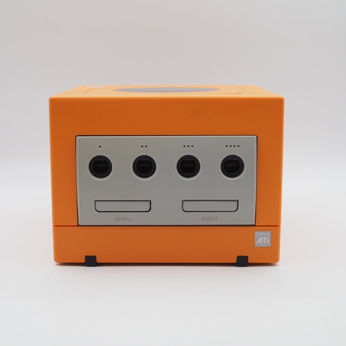 Nintendo GameCube Console System Orange + Game Boy Player W/ 4 Games NTSC-J NTSC-U/C