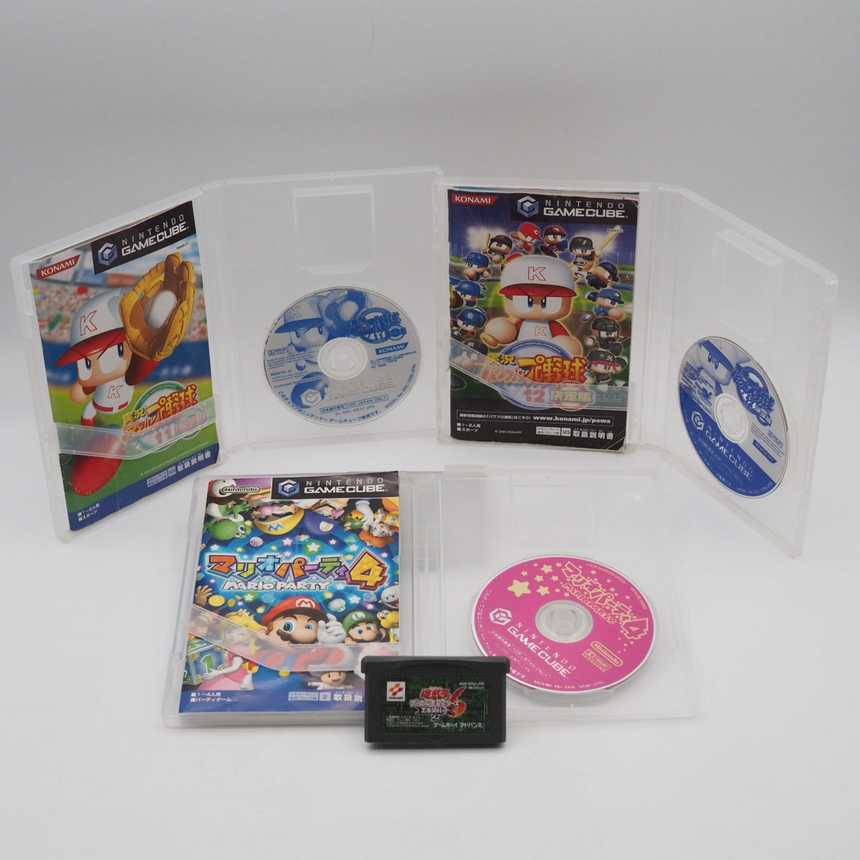 Nintendo GameCube Console System Orange + Game Boy Player W/ 4 Games NTSC-J NTSC-U/C