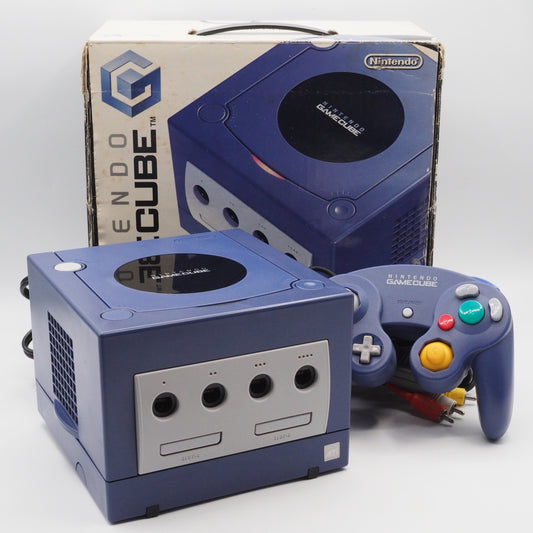 Nintendo GameCube Console System Violet Boxed DOL-001 NTSC-J NTSC-U/C - Tested & Working