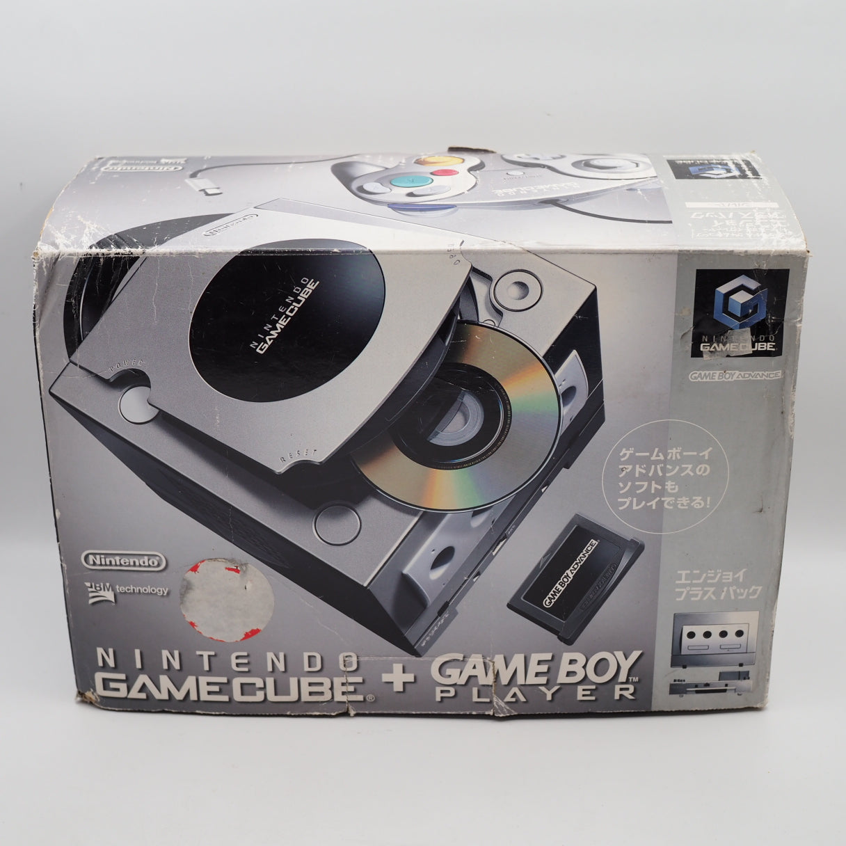 Used Nintendo GameCube Console System Silver + Game Boy Player Enjoy Plus Pack Boxed W/ Mario Golf - Tested & Working