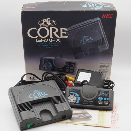 Used PC Engine CORE GRAFX Console system PI-TG3 Boxed - Tested & Working