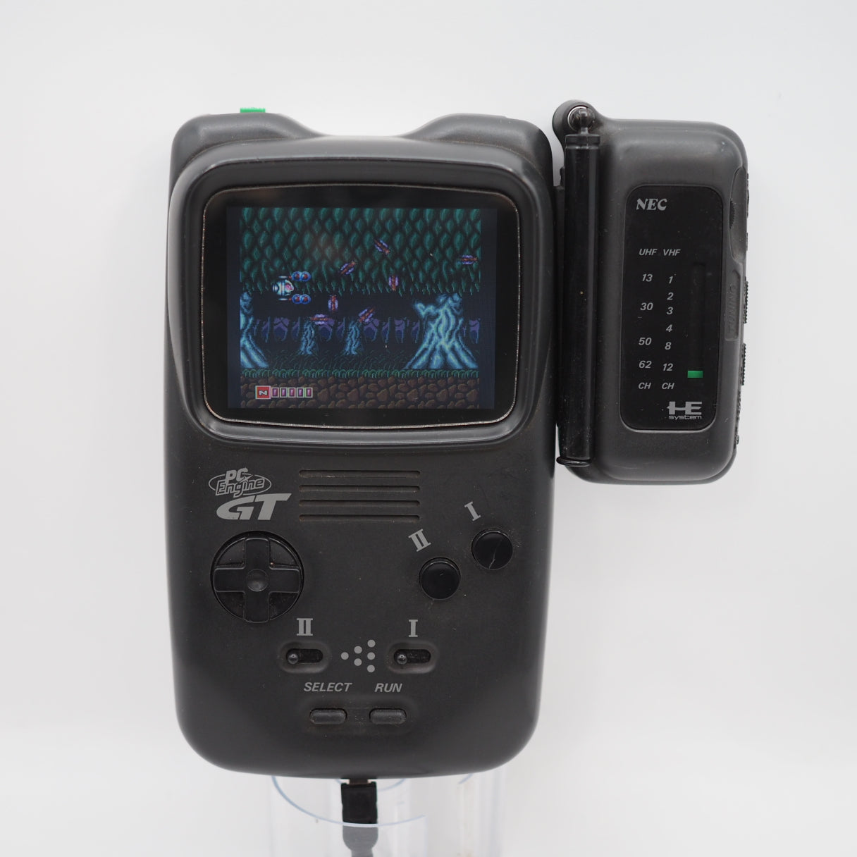 NEC PC Engine GT + TV tuner SET PI-TG6 IPS LCD Wide Screen Used Tested Working