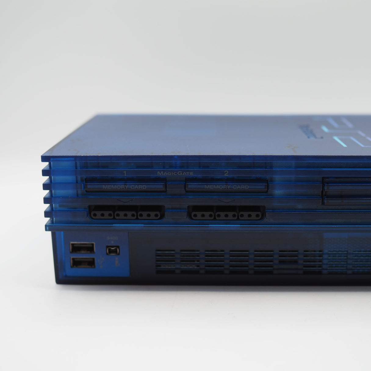 Used PS2 Console system SCPH-37000 L Boxed OCEAN BLUE NTSC-J + Devil May Cry 2 - Tested & Working