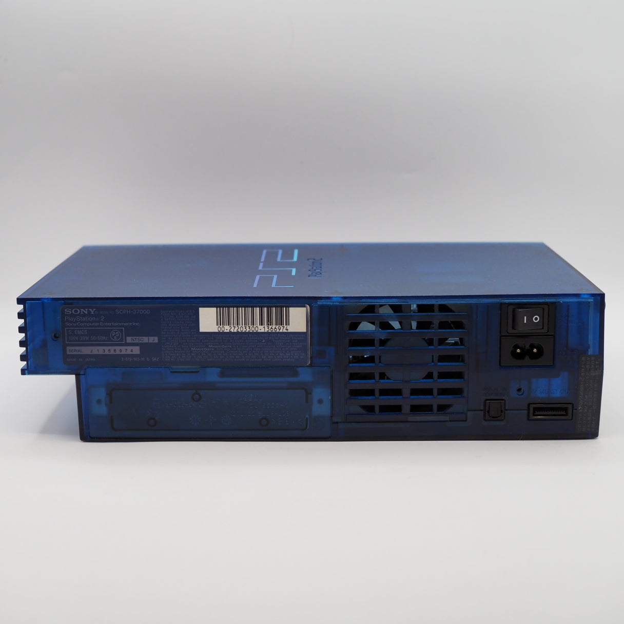 Used PS2 Console system SCPH-37000 L Boxed OCEAN BLUE NTSC-J + Devil May Cry 2 - Tested & Working