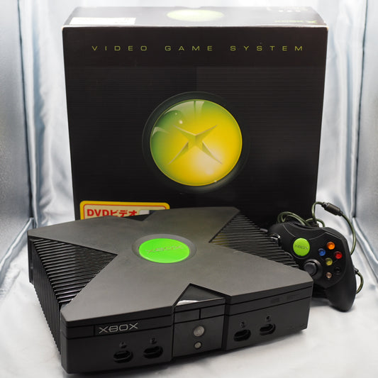 Used Microsoft Xbox Console system Black Boxed NTSC-J Original Xbox - Tested & Working