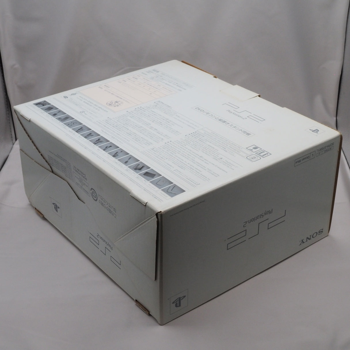 Used PS2 Console system SCPH-37000 L Boxed OCEAN BLUE NTSC-J + Devil May Cry 2 - Tested & Working