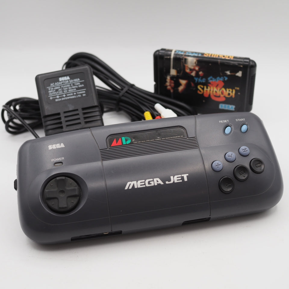 Used Mega Drive MEGA JET Console System HMJ-0300 + The SUPER SHINOBI - Tested & Working — SEGA | Enjoy Game Japan