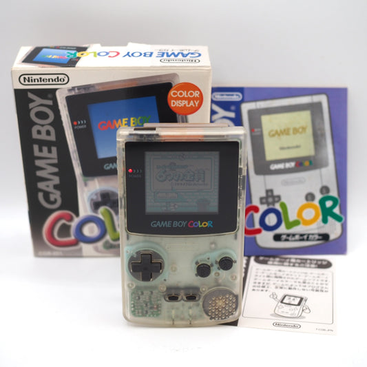 Used Nintendo GAME BOY COLOR Clear CGB-001 Handheld System Boxed - Tested & Working