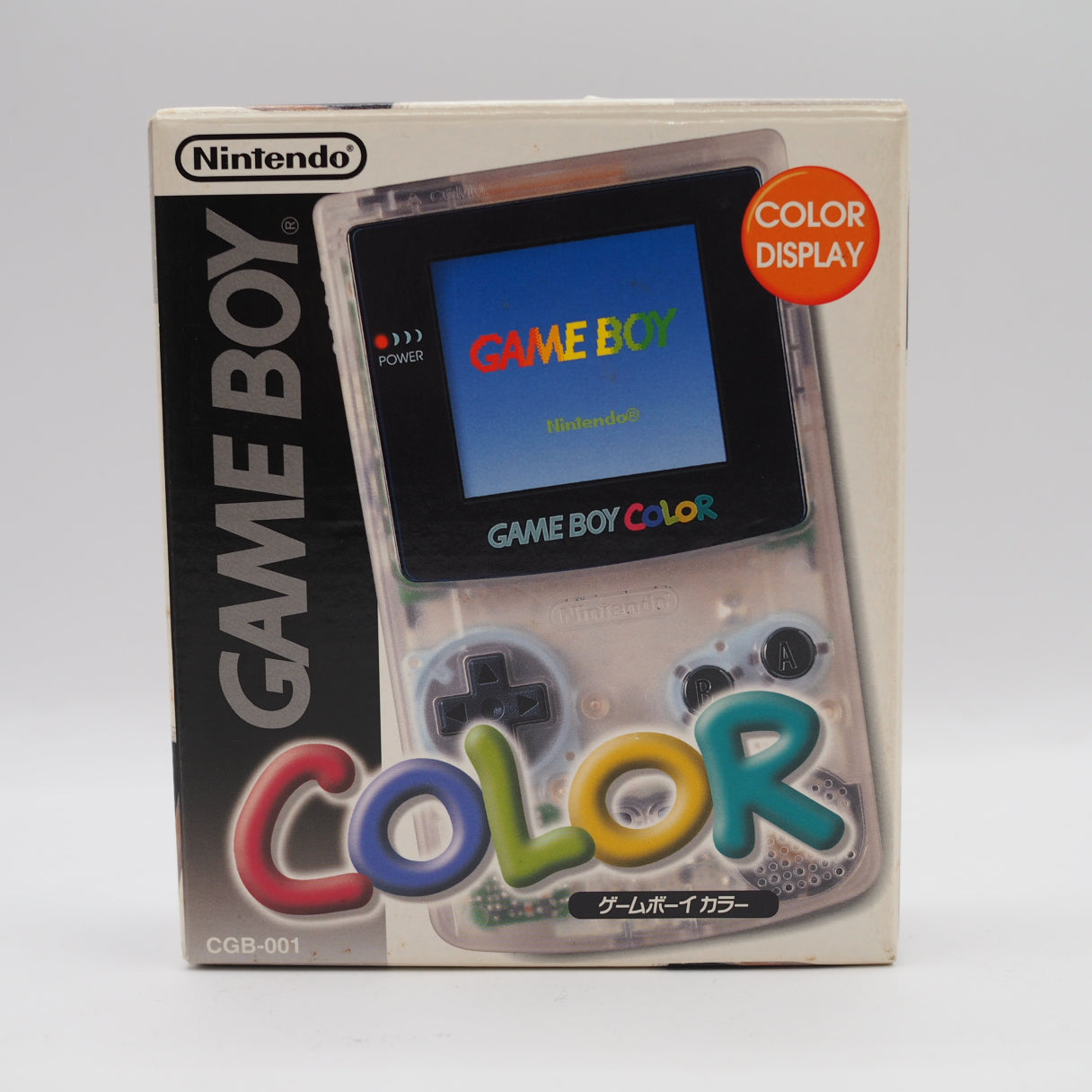 Used Nintendo GAME BOY COLOR Clear CGB-001 Handheld System Boxed - Tested & Working
