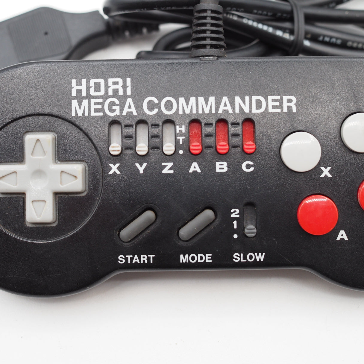 Used HORI Mega Commander Controller HMJ-07 for Sega Mega Drive 6 Button Turbo Pad - Tested & Working