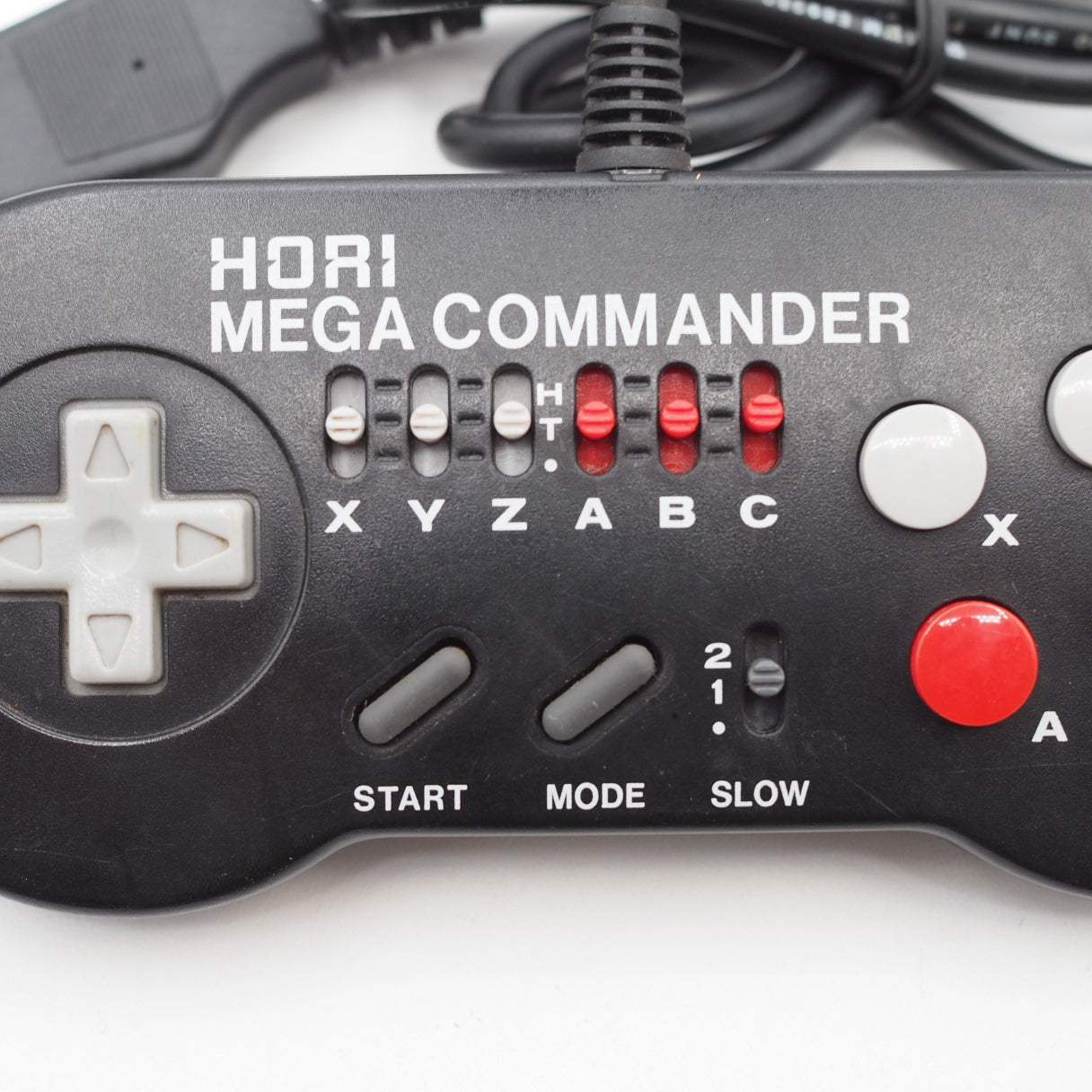 Used HORI Mega Commander Controller HMJ-07 for Sega Mega Drive 6 Button Turbo Pad - Tested & Working