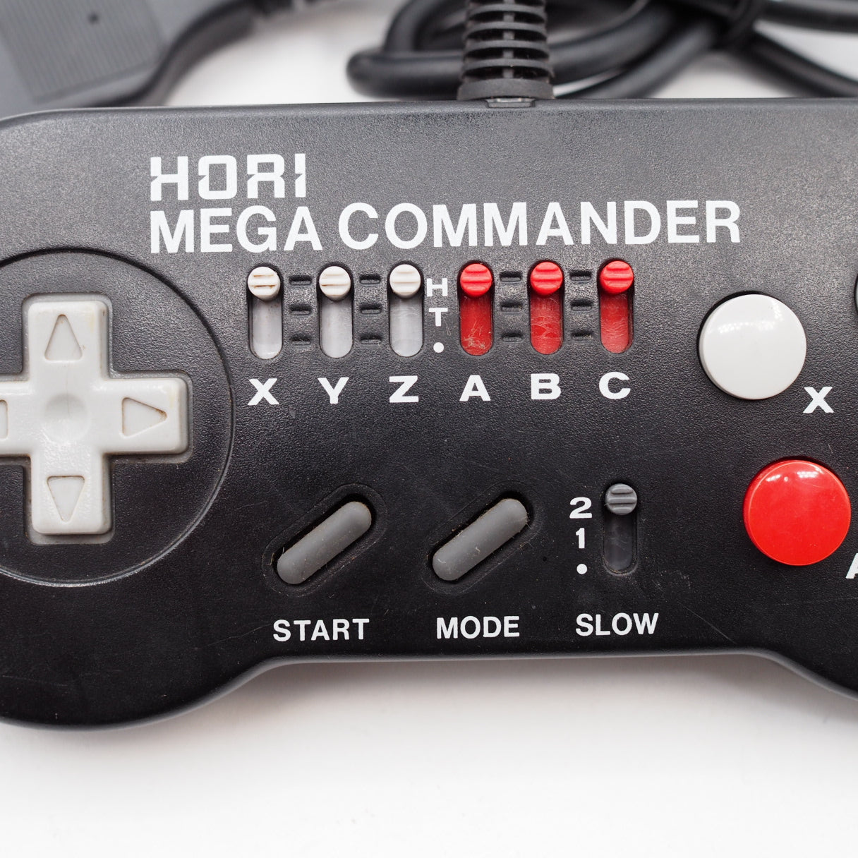 Used HORI Mega Commander Controller HMJ-07 for Sega Mega Drive 6 Button Turbo Pad - Tested & Working
