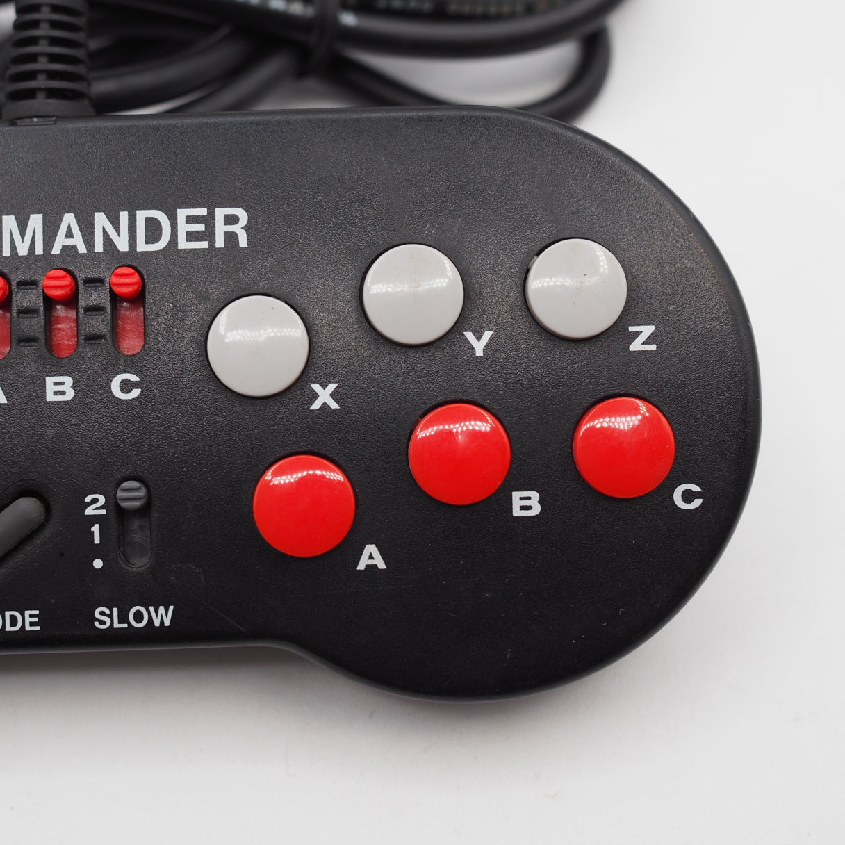 Used HORI Mega Commander Controller HMJ-07 for Sega Mega Drive 6 Button Turbo Pad - Tested & Working