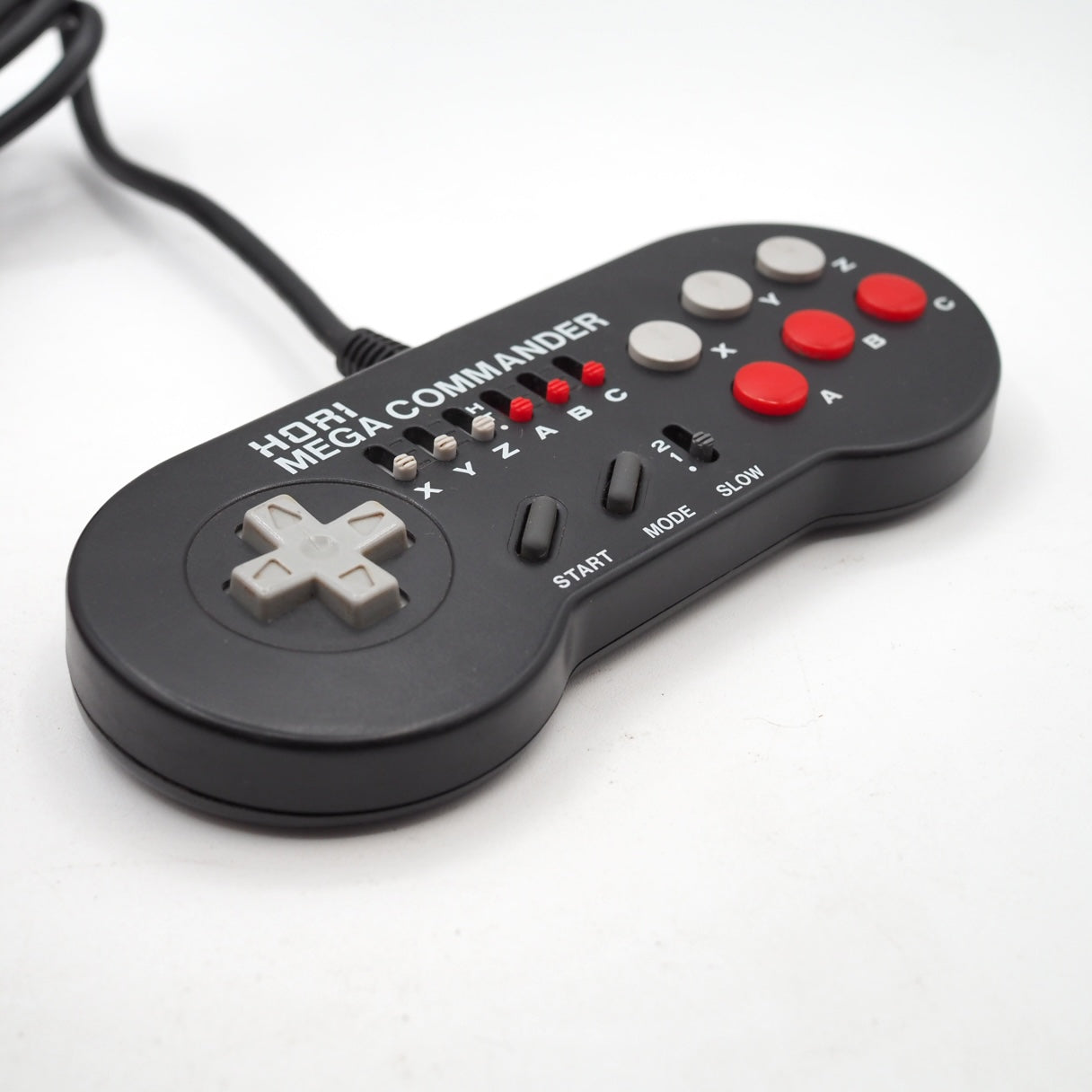 Used HORI Mega Commander Controller HMJ-07 for Sega Mega Drive 6 Button Turbo Pad - Tested & Working
