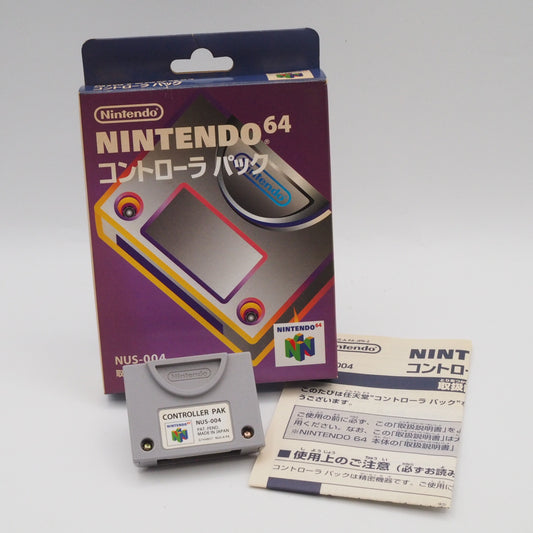Used Nintendo 64 CONTROLLER PAK PACK NUS-004 Boxed - Tested & Working