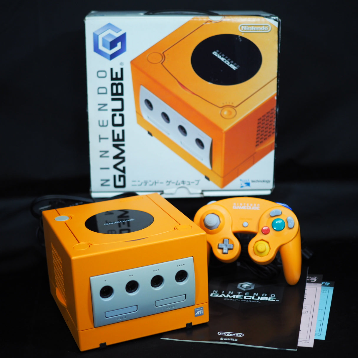Used Nintendo GameCube Console System Orange DOL-001 NTSC-J NTSC-U/C - Tested & Working