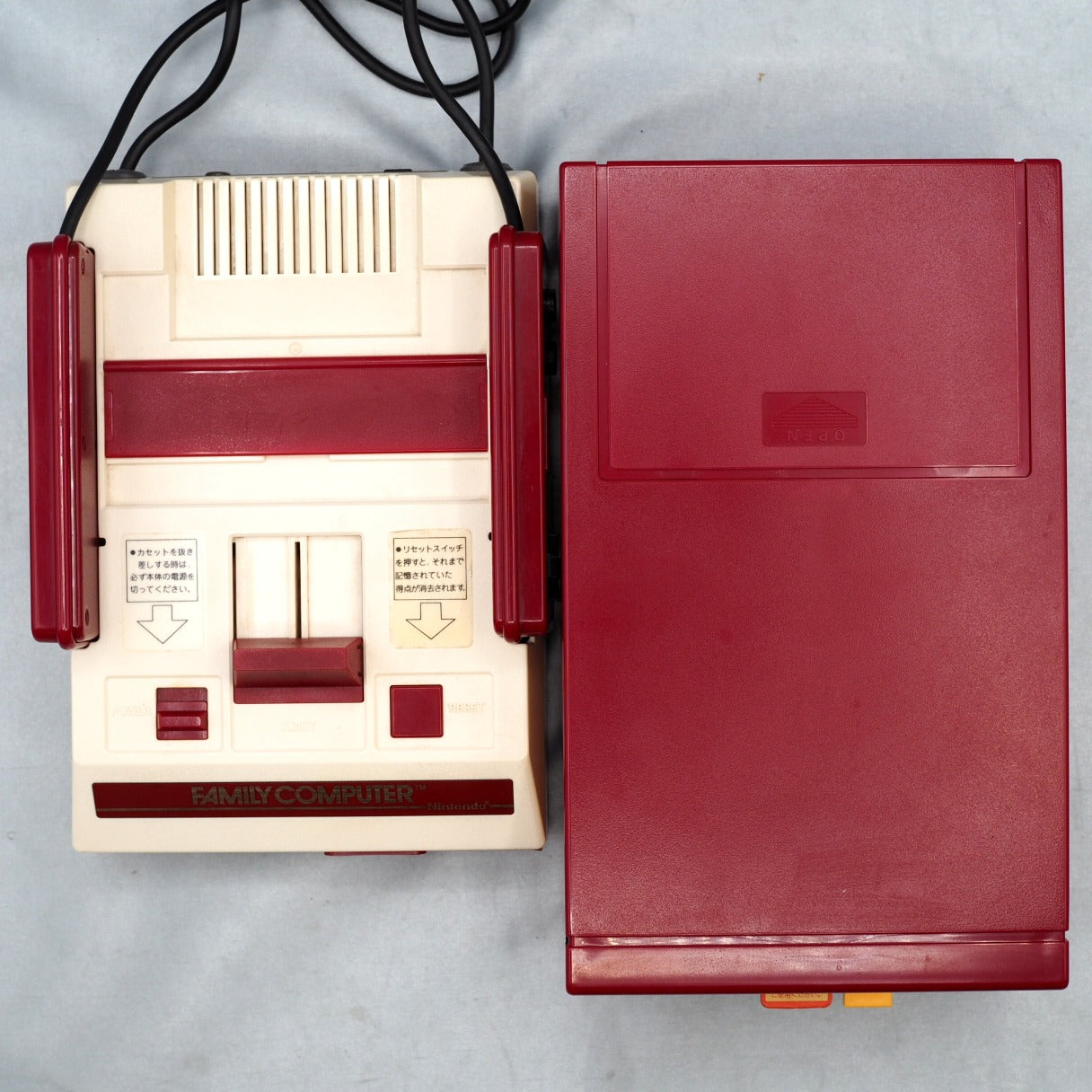 Used Nintendo Famicom & Disk System Console system SET Boxed [New Rubber Belt Replaced] - Tested & Working