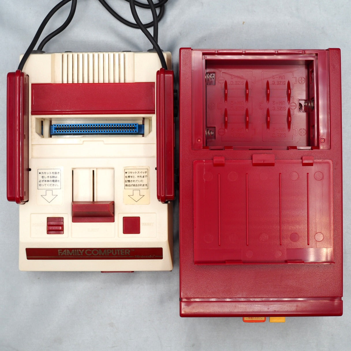 Used Nintendo Famicom & Disk System Console system SET Boxed [New Rubber Belt Replaced] - Tested & Working