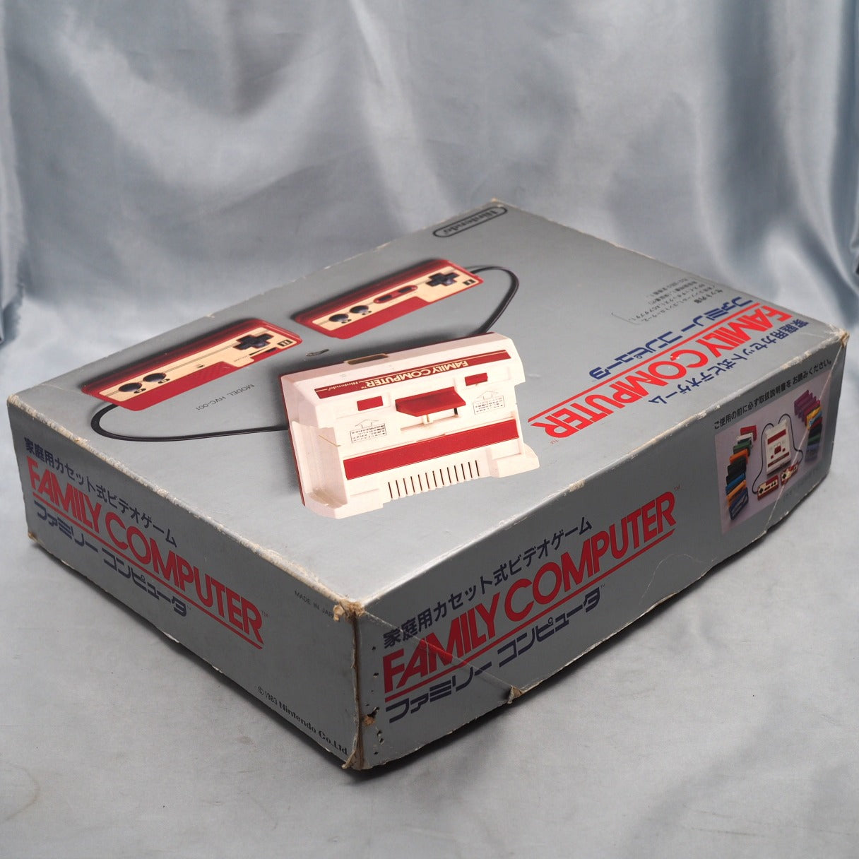 Used Nintendo Famicom & Disk System Console system SET Boxed [New Rubber Belt Replaced] - Tested & Working