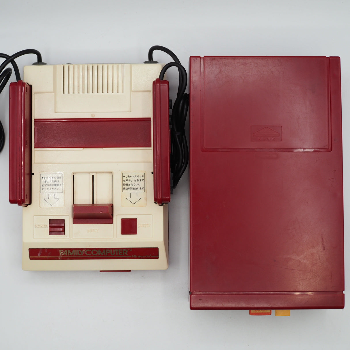 Used Nintendo Famicom + Disk System Console system SET Boxed [New Rubber Belt Replaced] - Tested & Working