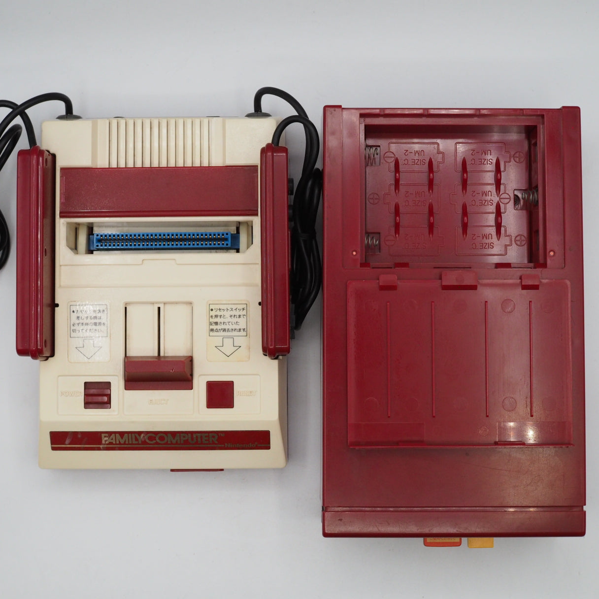 Used Nintendo Famicom + Disk System Console system SET Boxed [New Rubber Belt Replaced] - Tested & Working