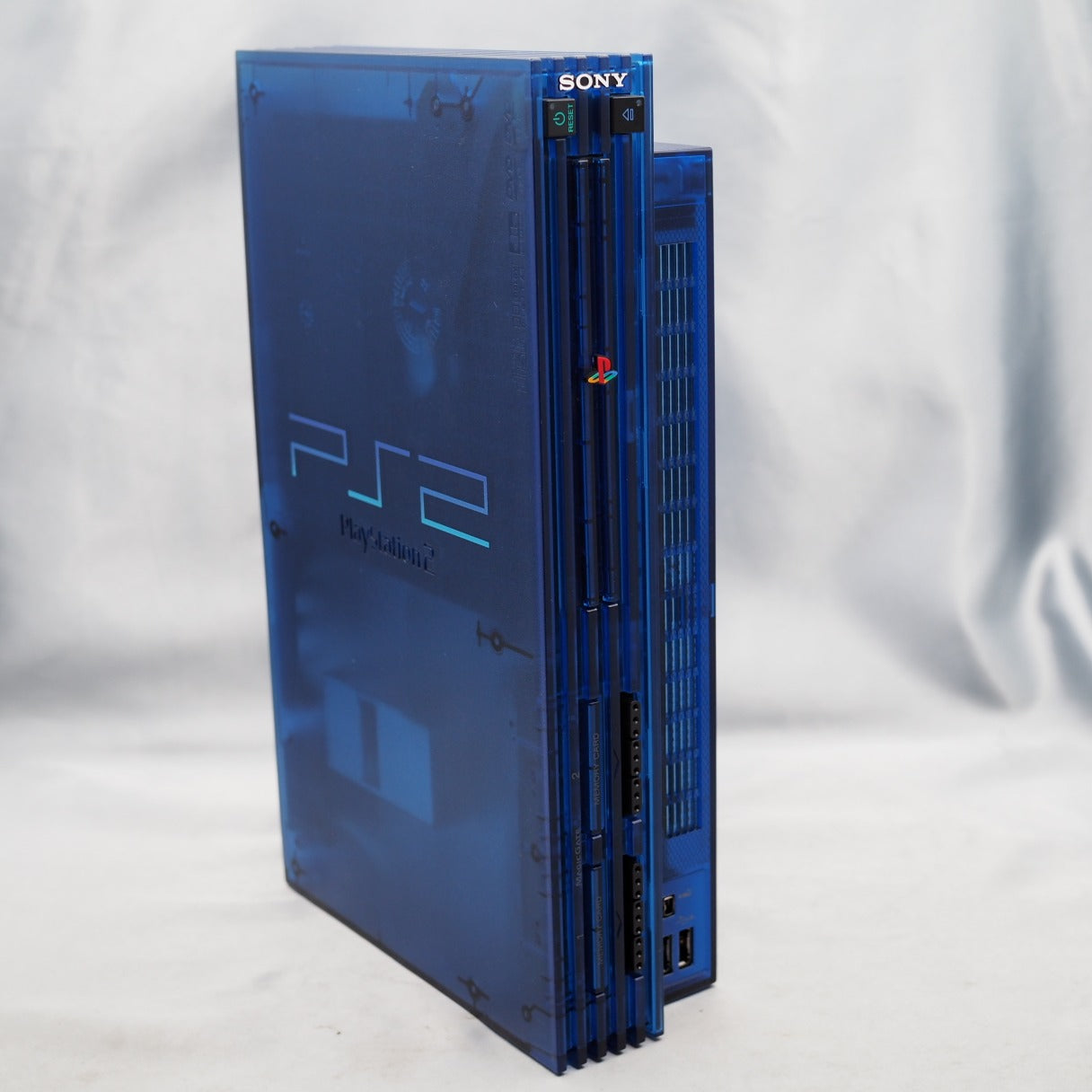 Used PS2 Console system SCPH-37000 L  Boxed [OCEAN BLUE] [NTSC-J] - Tested & Working