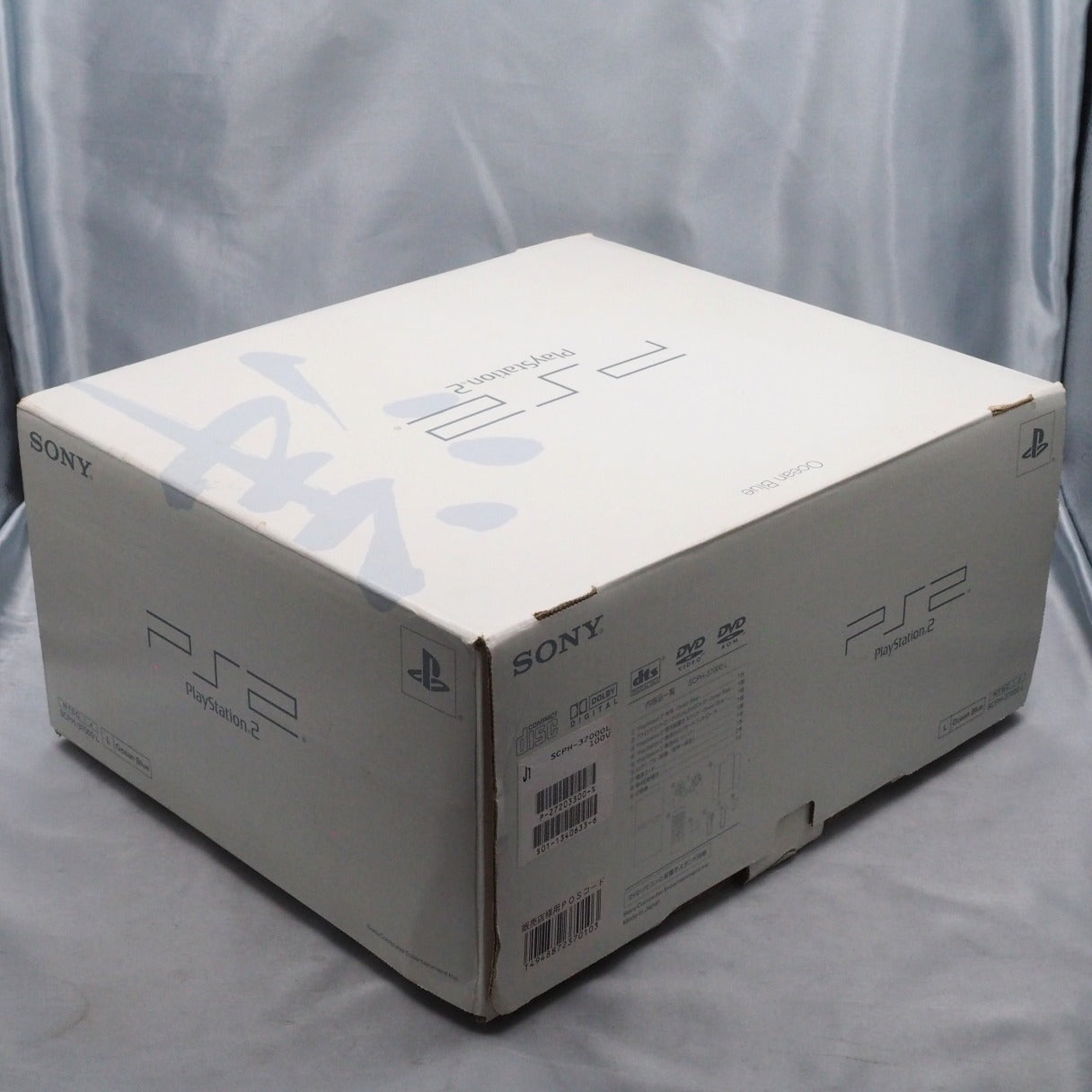 Used PS2 Console system SCPH-37000 L  Boxed [OCEAN BLUE] [NTSC-J] - Tested & Working