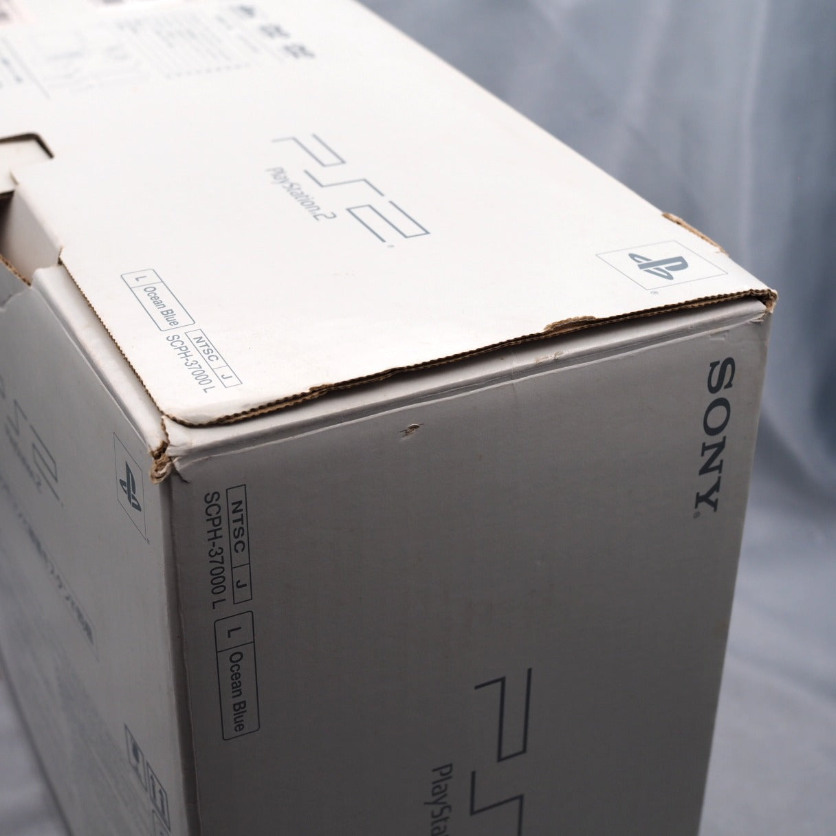 Used PS2 Console system SCPH-37000 L  Boxed [OCEAN BLUE] [NTSC-J] - Tested & Working