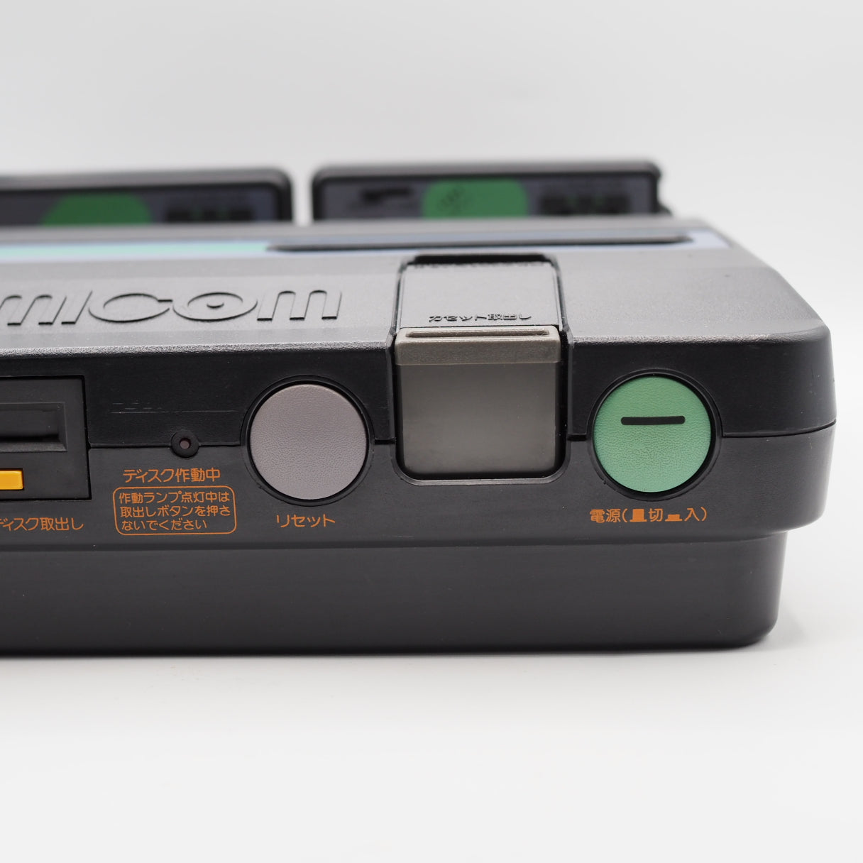 Used Sharp Twin Famicom Black Console AN505BK New Rubber Belt replaced - Tested & Working