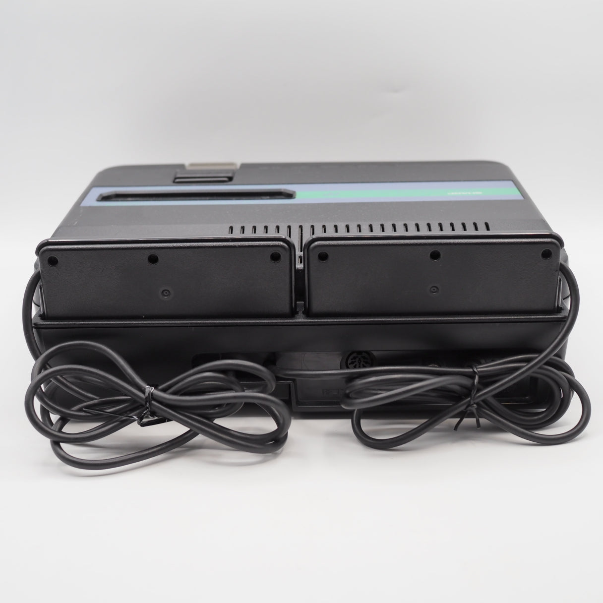 Used Sharp Twin Famicom Black Console AN505BK New Rubber Belt replaced - Tested & Working