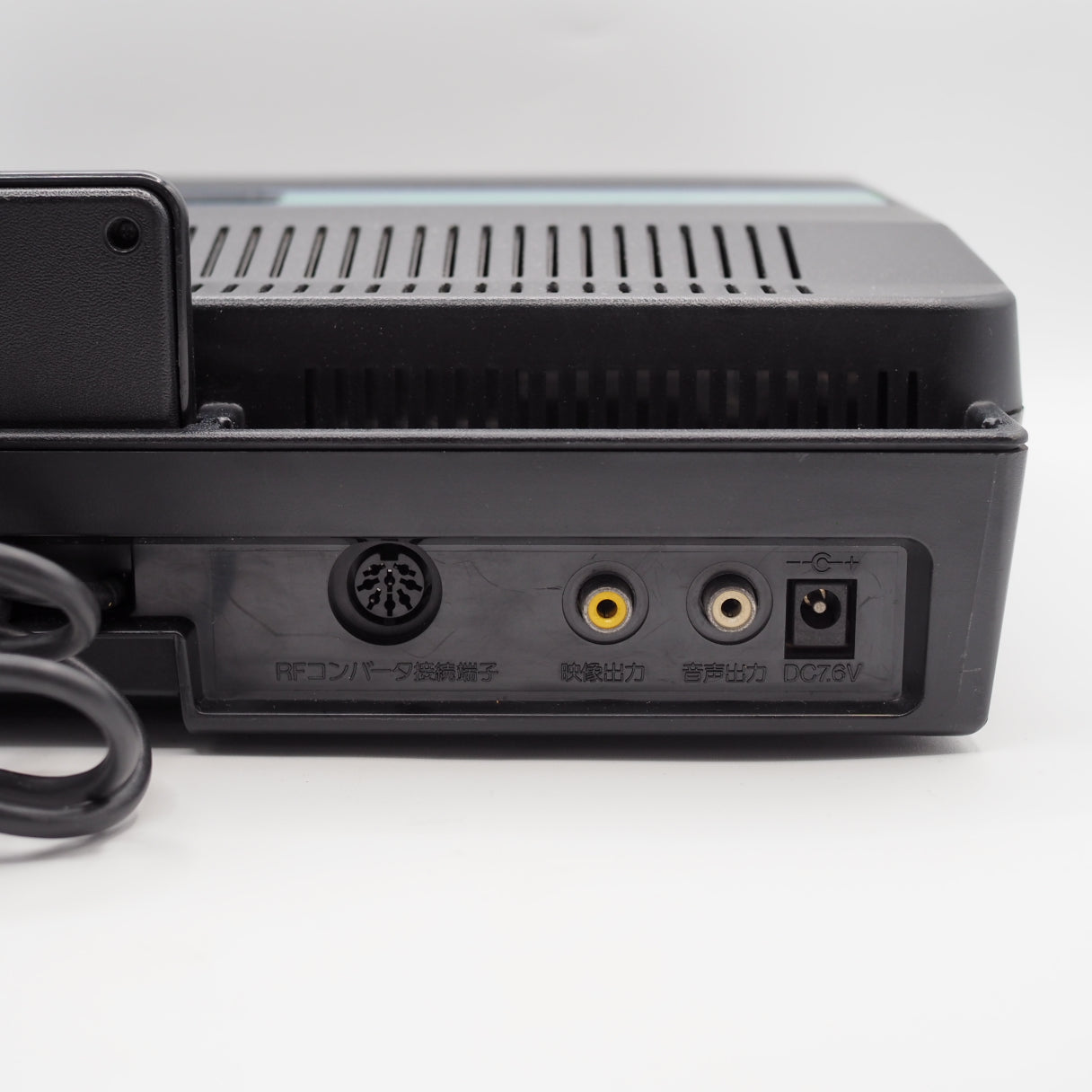 Used Sharp Twin Famicom Black Console AN505BK New Rubber Belt replaced - Tested & Working