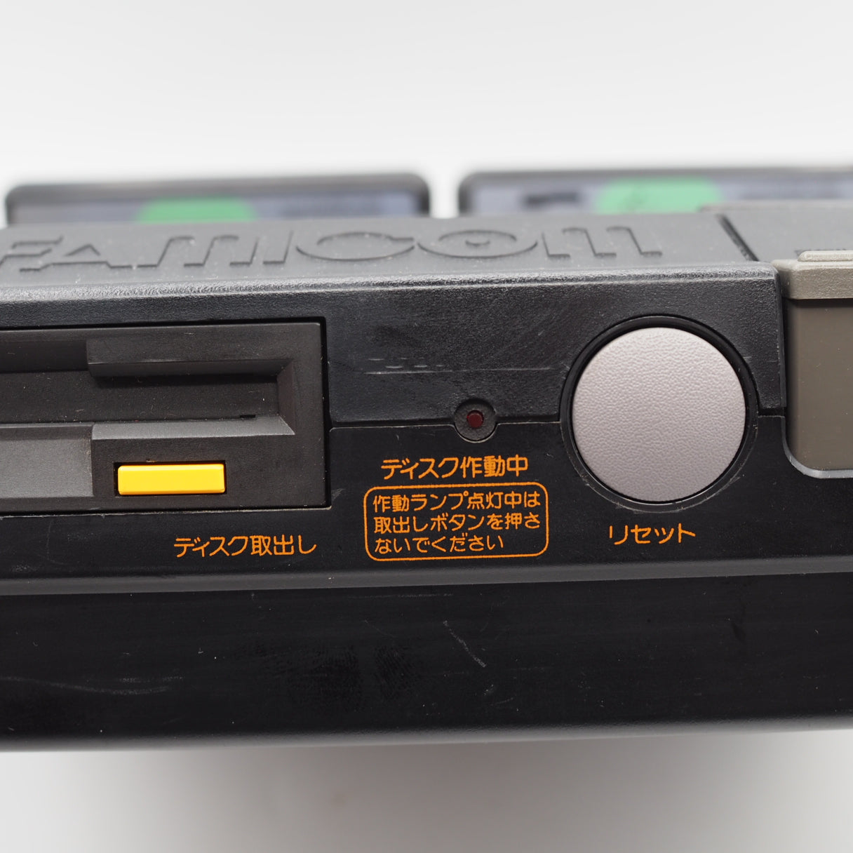 Used Sharp Twin Famicom Black Console AN505BK New Rubber Belt replaced - Tested & Working