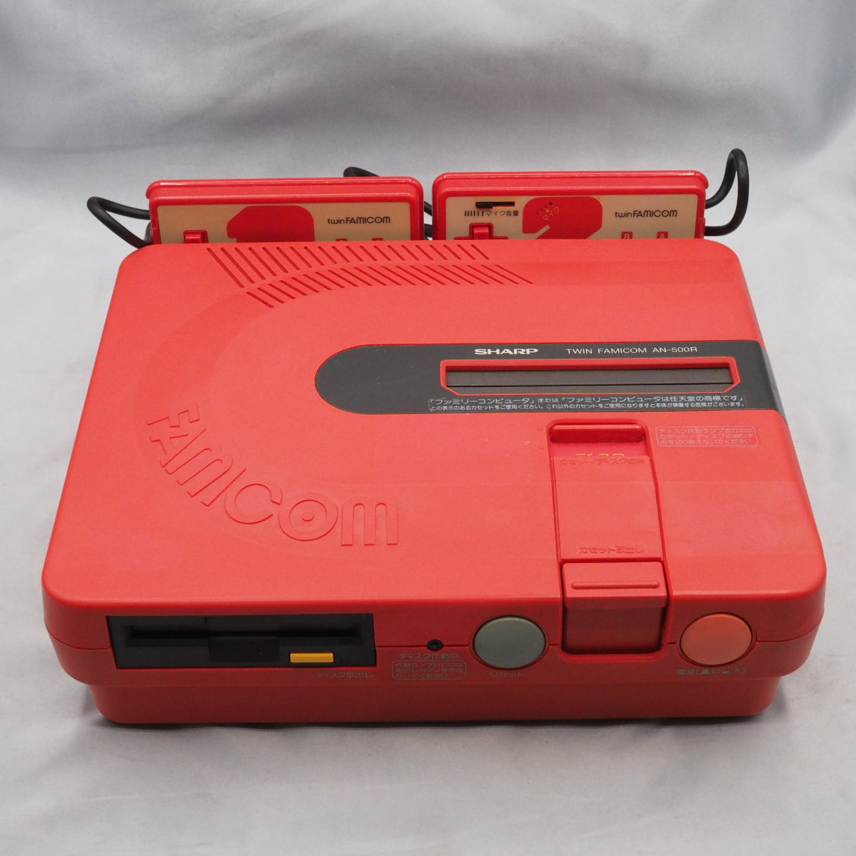 Used Twin Famicom Console system AN-500R New Rubber Belt replaced Boxed - Tested & Working