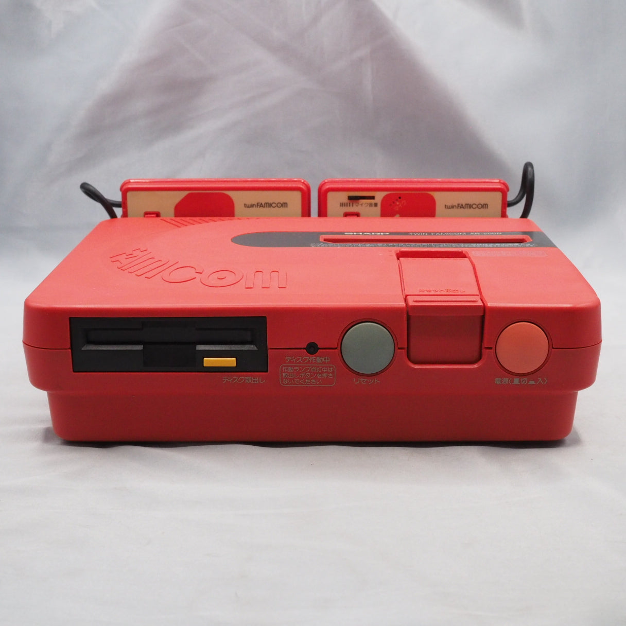 Used Twin Famicom Console system AN-500R New Rubber Belt replaced Boxed - Tested & Working
