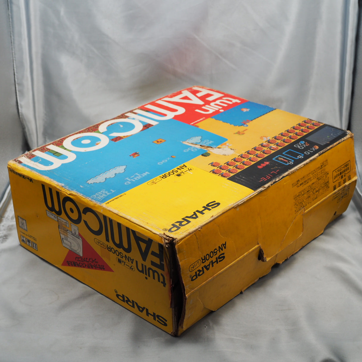 Used Twin Famicom Console system AN-500R New Rubber Belt replaced Boxed - Tested & Working